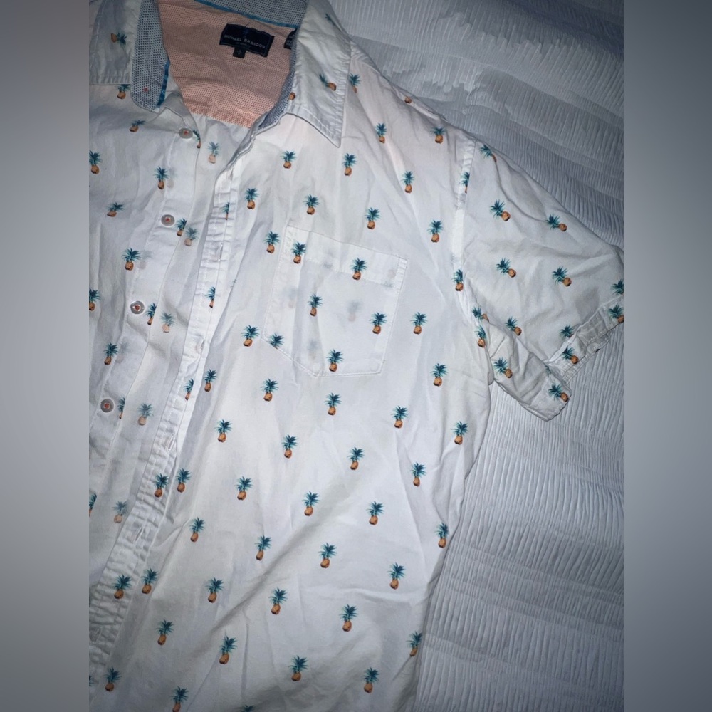 Men’s pineapple button down shirt - Picture 3 of 6